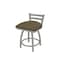 Holland Bar Stool Co 18" Low Back Swivel Vanity Stool, Nickel Finish, Graph Cork Seat 41118AN017 - alternate 1